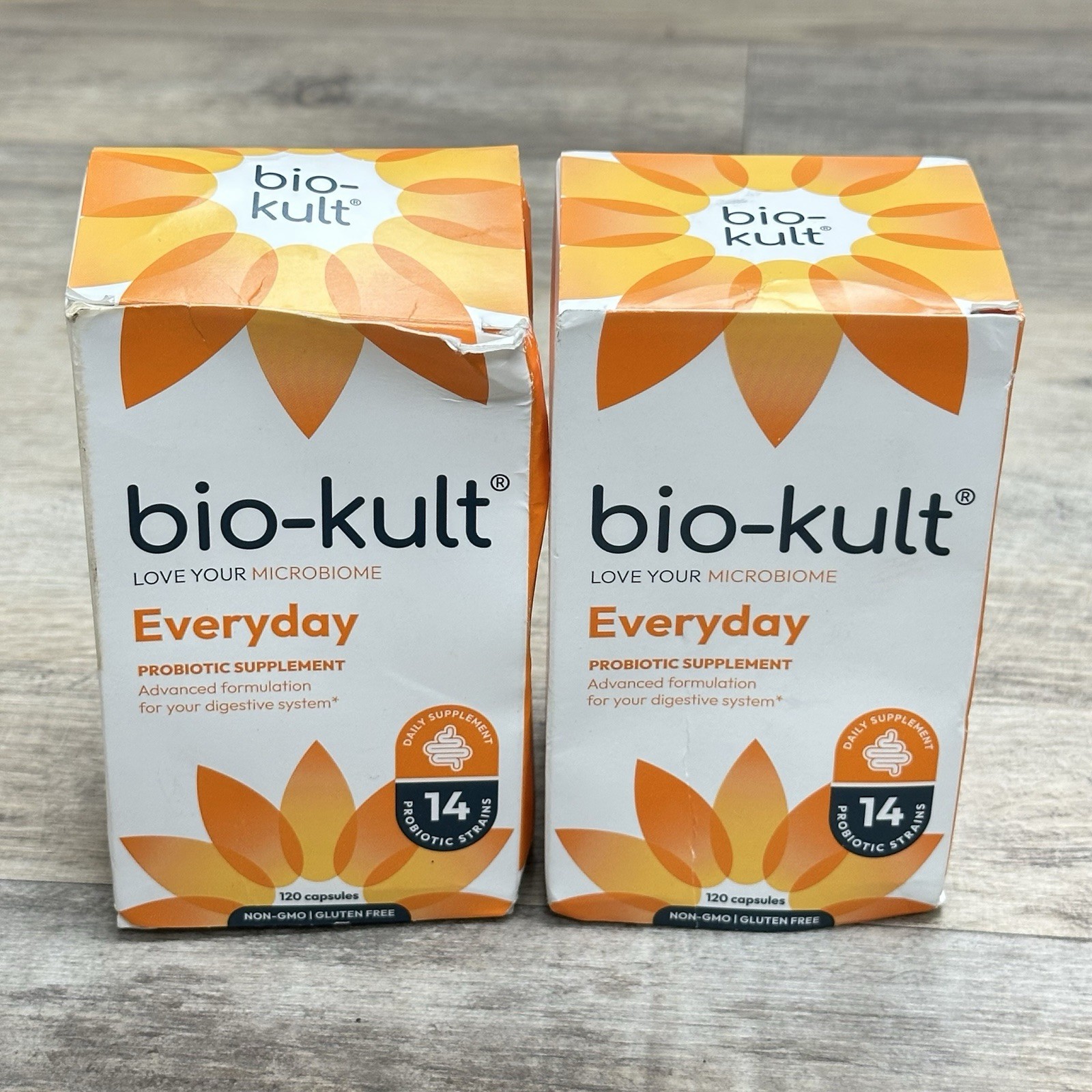 2 Bio Kult Everyday Probiotic Supplement 120 CountStrain MFD 8-23 Gluten Free