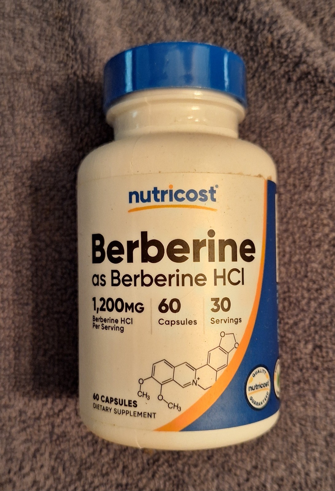 Nutricost Berberine HCl 600mg, 60 Capsules – Gluten Free, Vegetarian & Non-GMO
