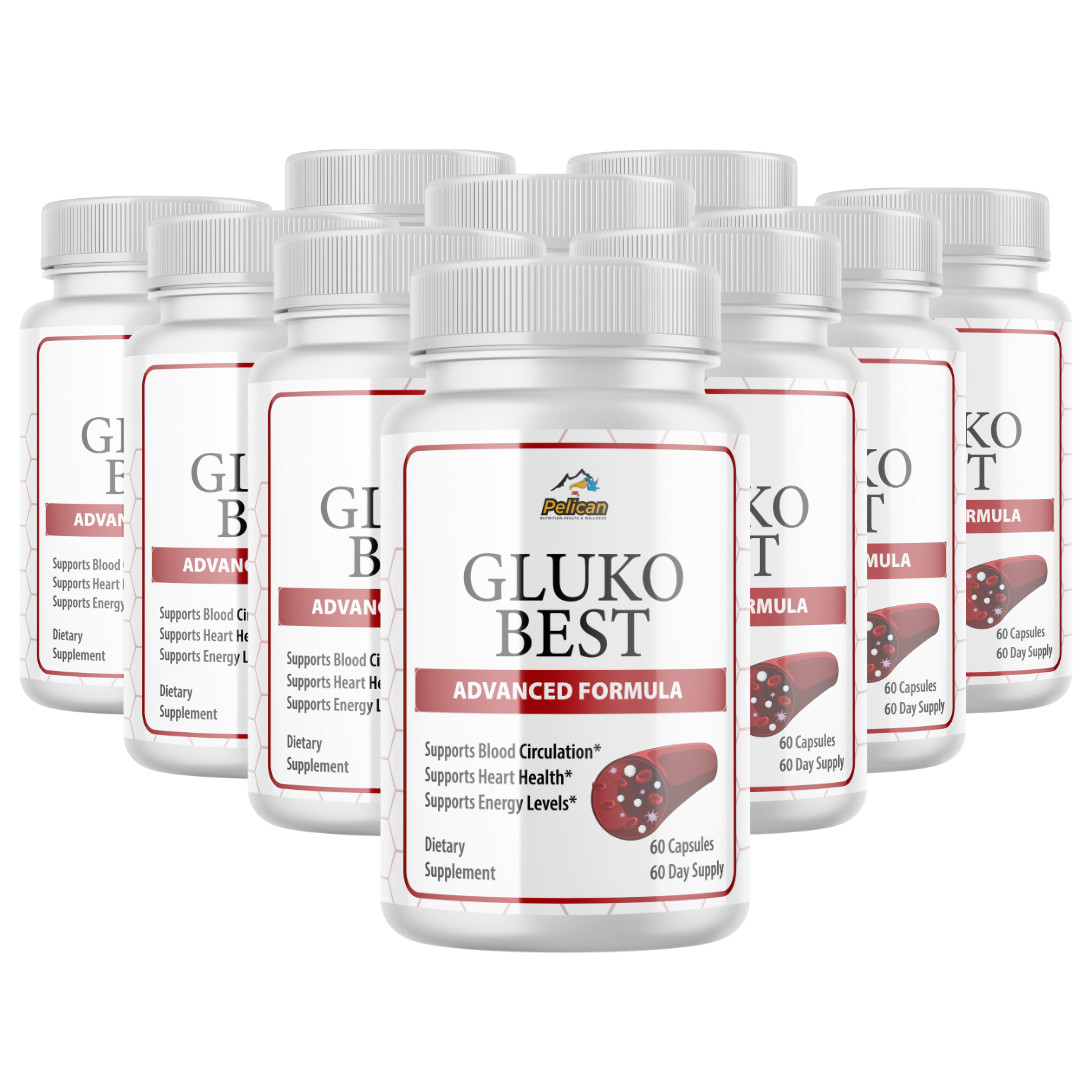 GLUKO BEST-Blood Support- 10 Bottles- 600 Capsules