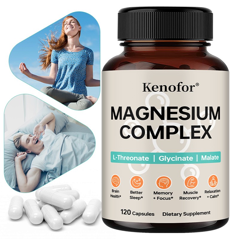 Triple Magnesium Complex, Natural Anti Anxiety & Stress Relief Supplement 2340mg