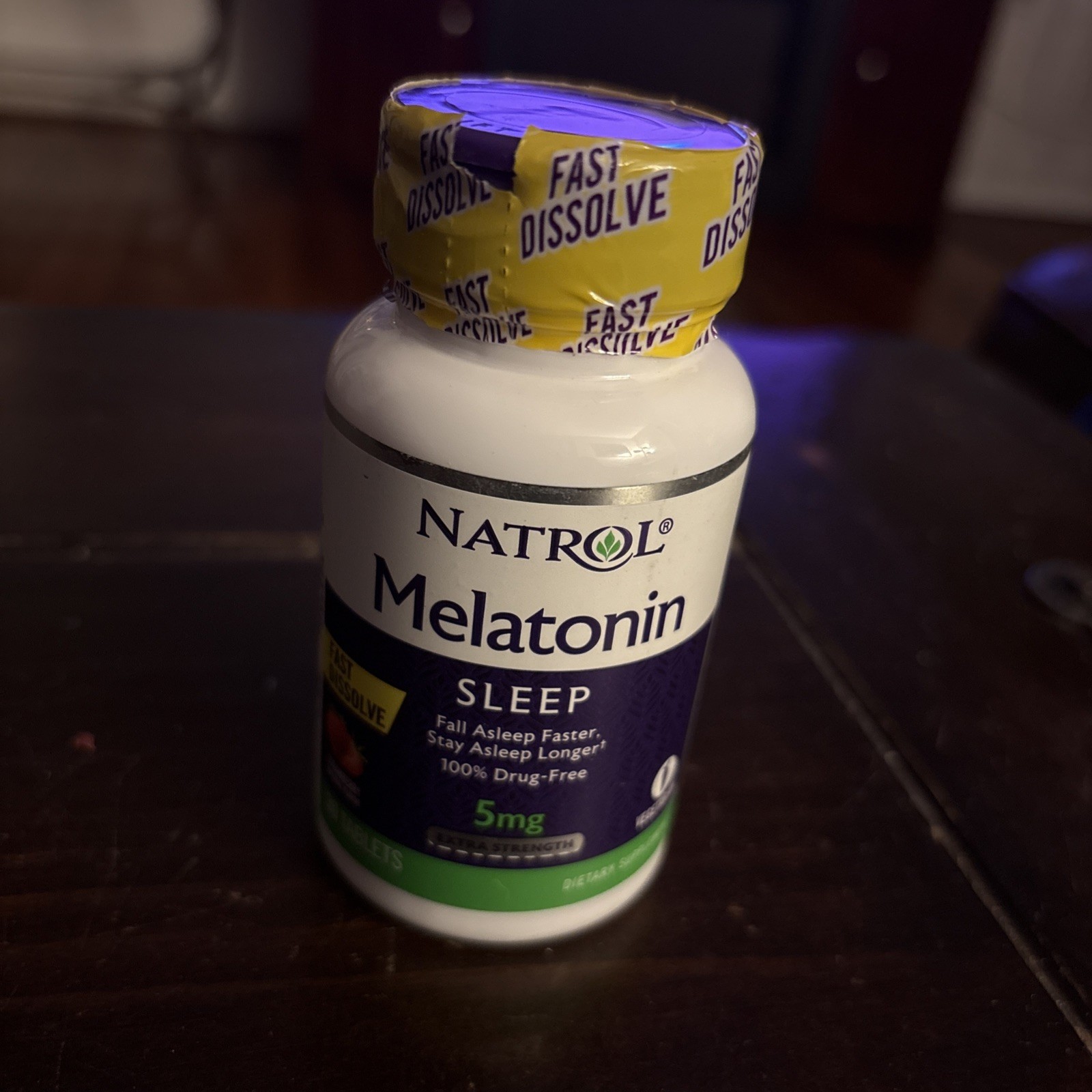 Natrol Melatonin Fast Dissolve Tablets, 5 mg 30 Count Each *4 Bottles* EXP 5/26