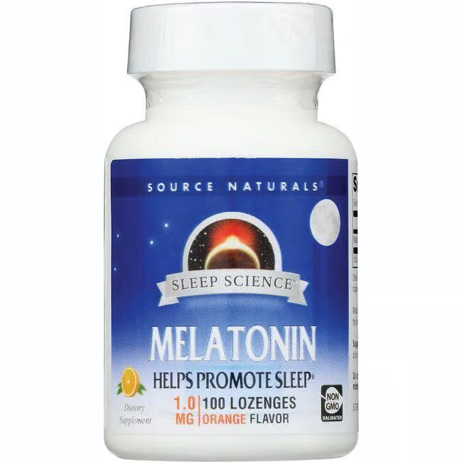 Source Naturals Melatonin – Orange 1 mg 100 Loz