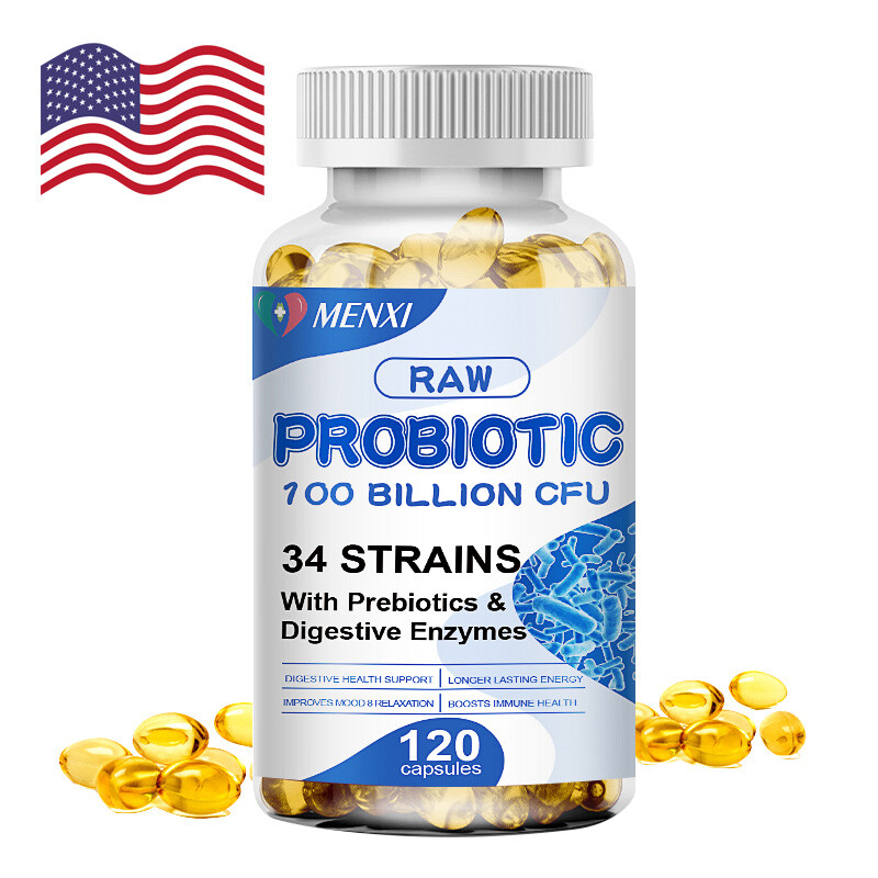 120pc Digestive Enzymes Prebiotic &Probiotics Gas,Constipation & Bloating Relief