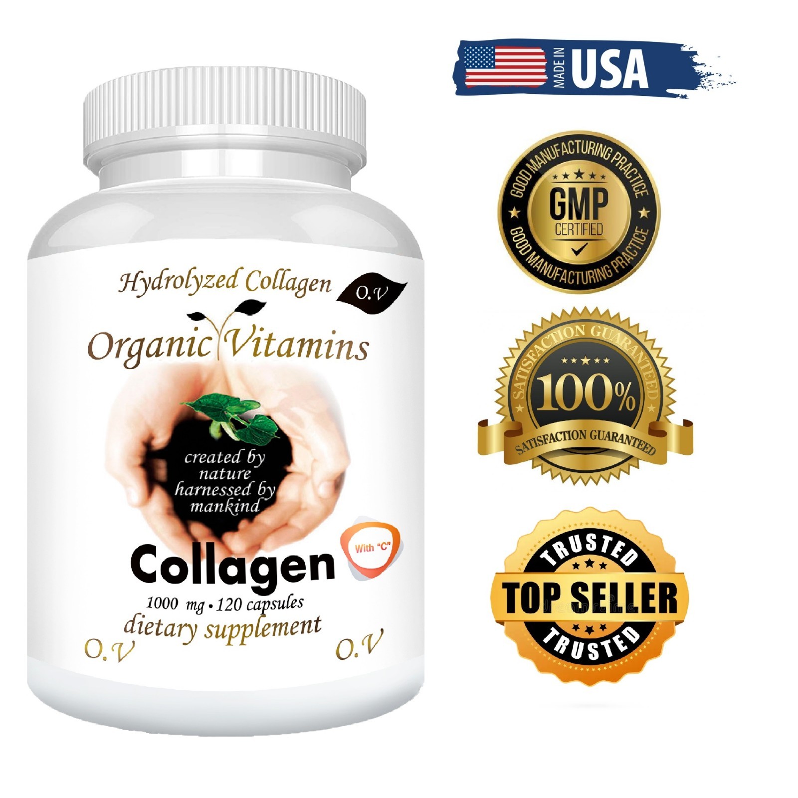 Multi Collagen Hydrolysate with Vitamin C ANTIANGING 120 capsules 1000m