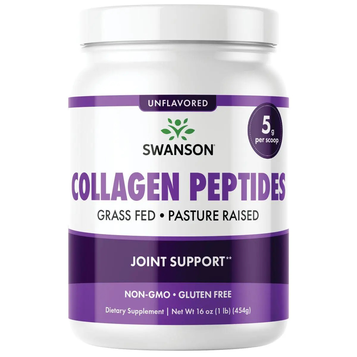 Swanson Collagen Hydrolysate Powder – Collagen Peptides 16 oz Pwdr