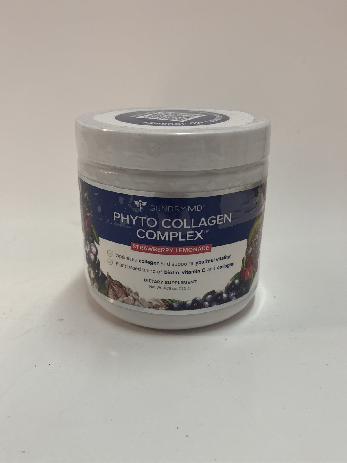 Gundry MD Phyto Collagen Complex Multivitamin Powder Strawberry Lemonade 4.76 oz