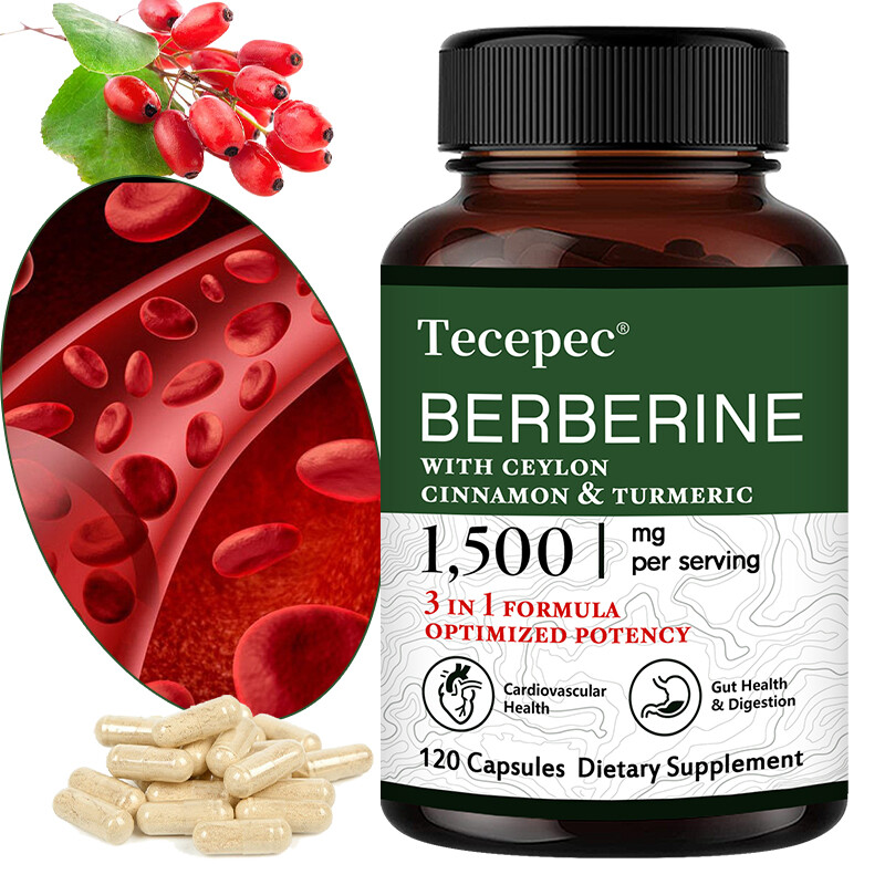Premium Berberine HCL 1500mg High Potency Anti-inflammatory,Blood Sugar Support