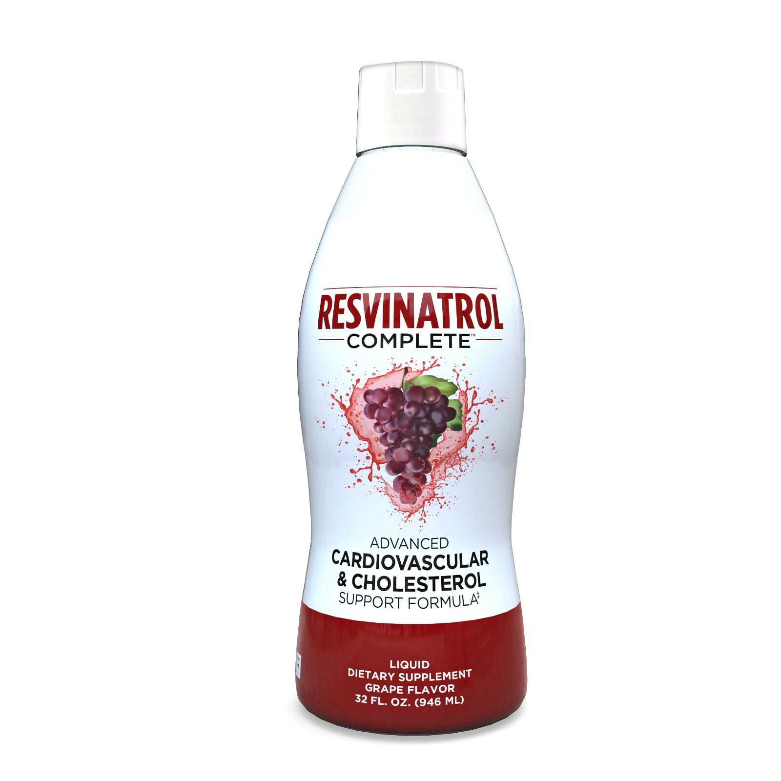 Resvinatrol Complete 32oz Resveratrol Liquid, Heart Health & Cholesterol Support