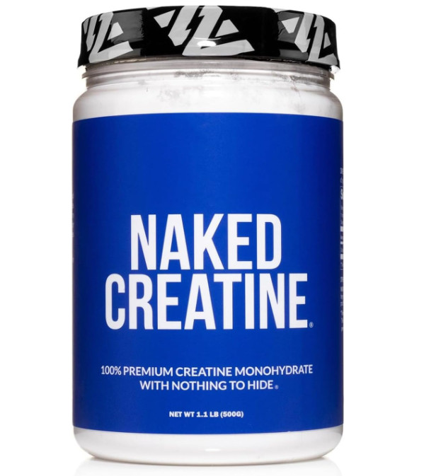 Naked Pure Micronized Creatine Monohydrate Powder – Unflavored, 500g, 1.1lb Bulk