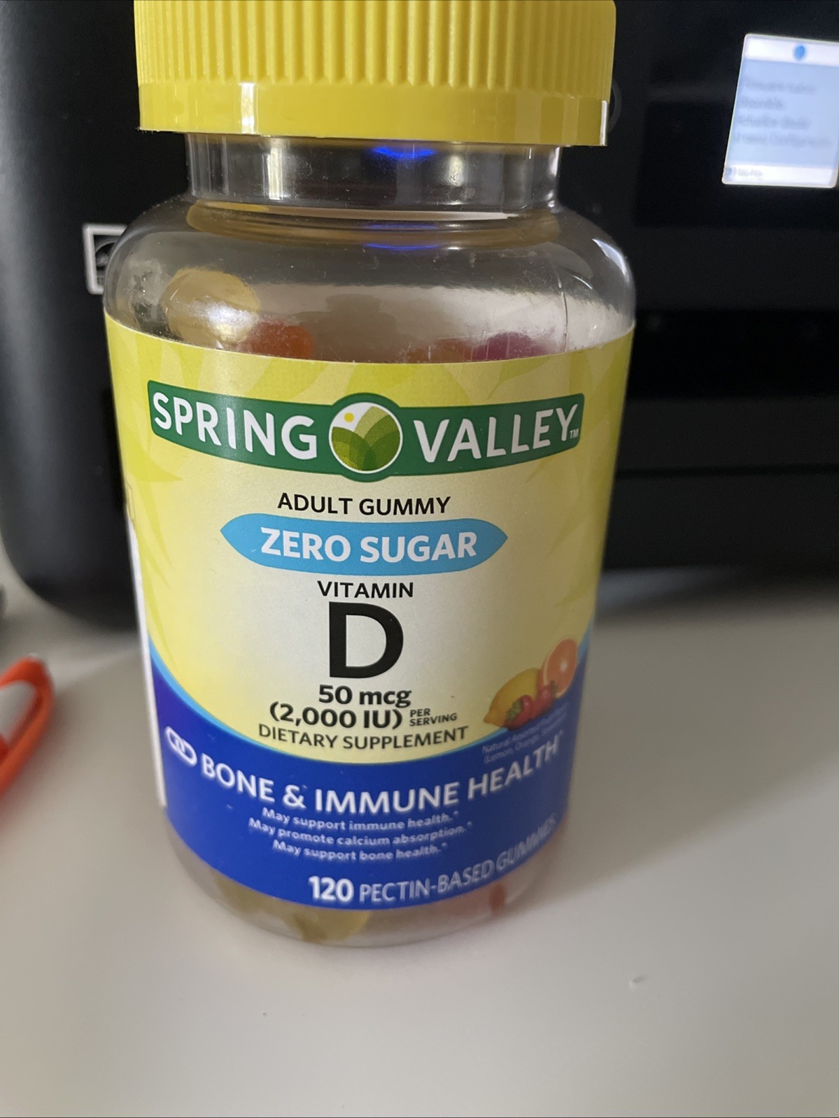 Spring Valley Vitamin D Adult Gummy 120 Zero Sugar