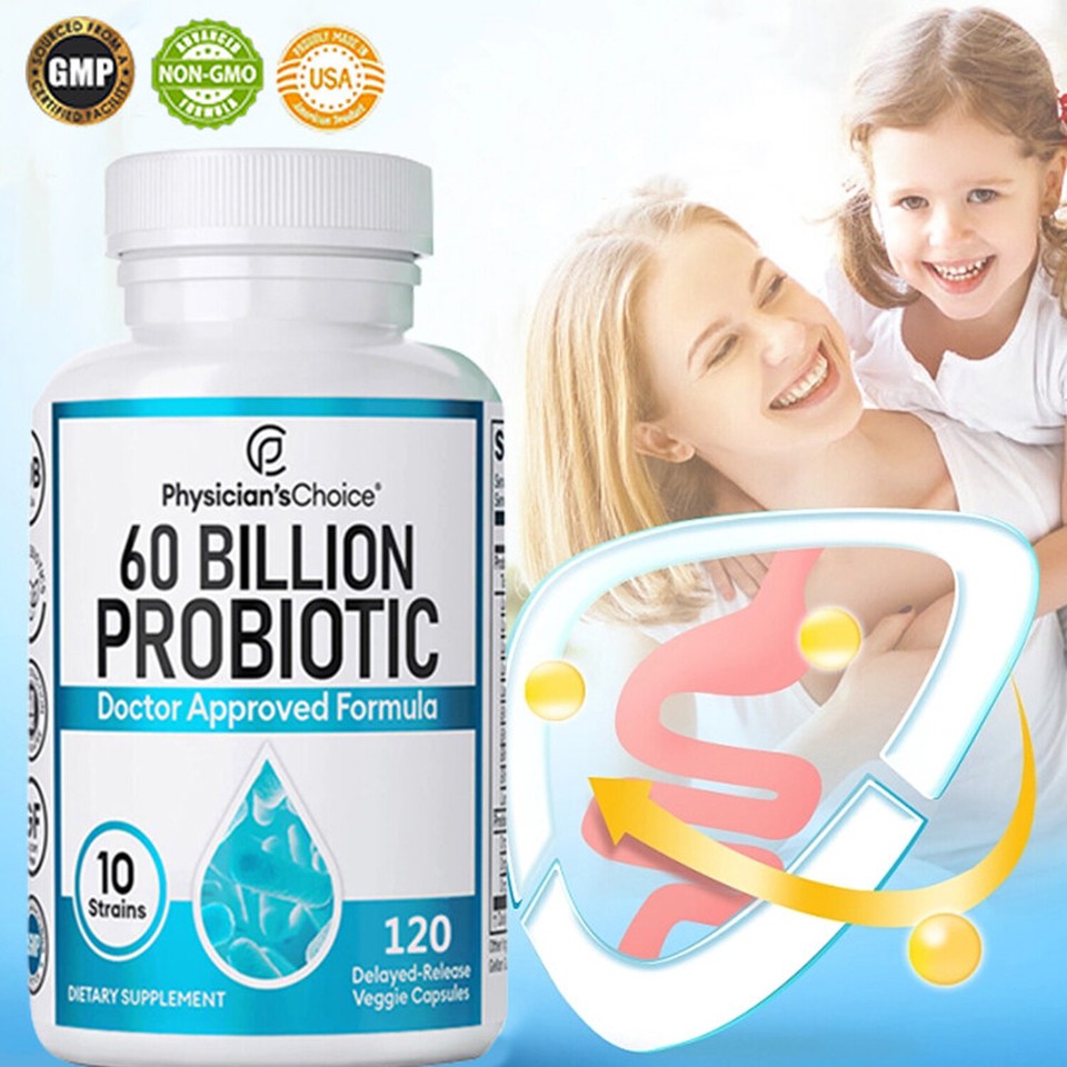 60 Billion Probiotics Immune System Boosting Mood Supports Digestive Gut Health