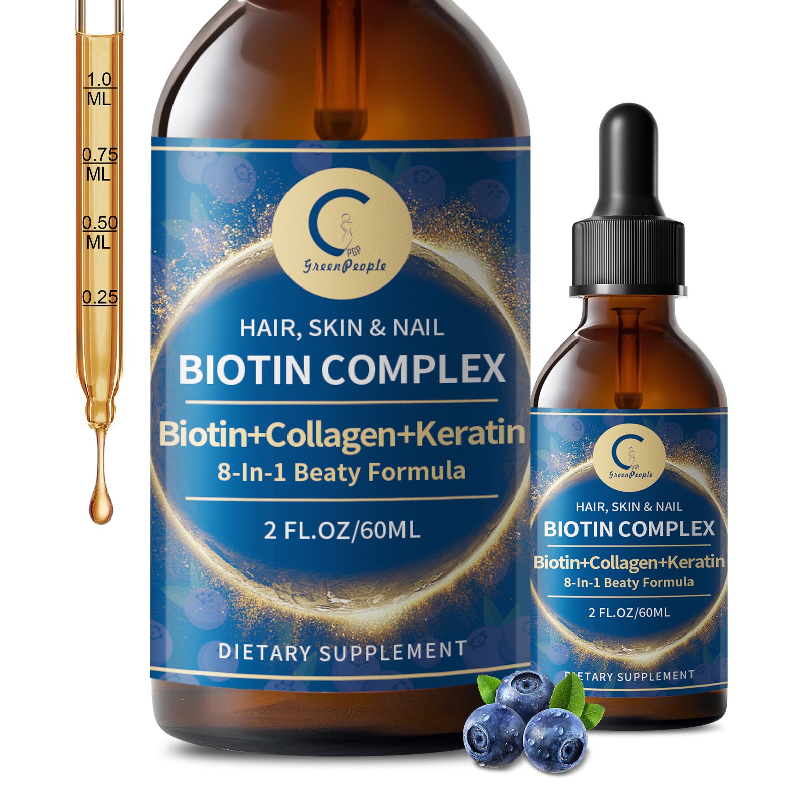 Biotin & Collagen Complex Extra Strength 25000mcg Hair/Skin/Nails/Bone Health