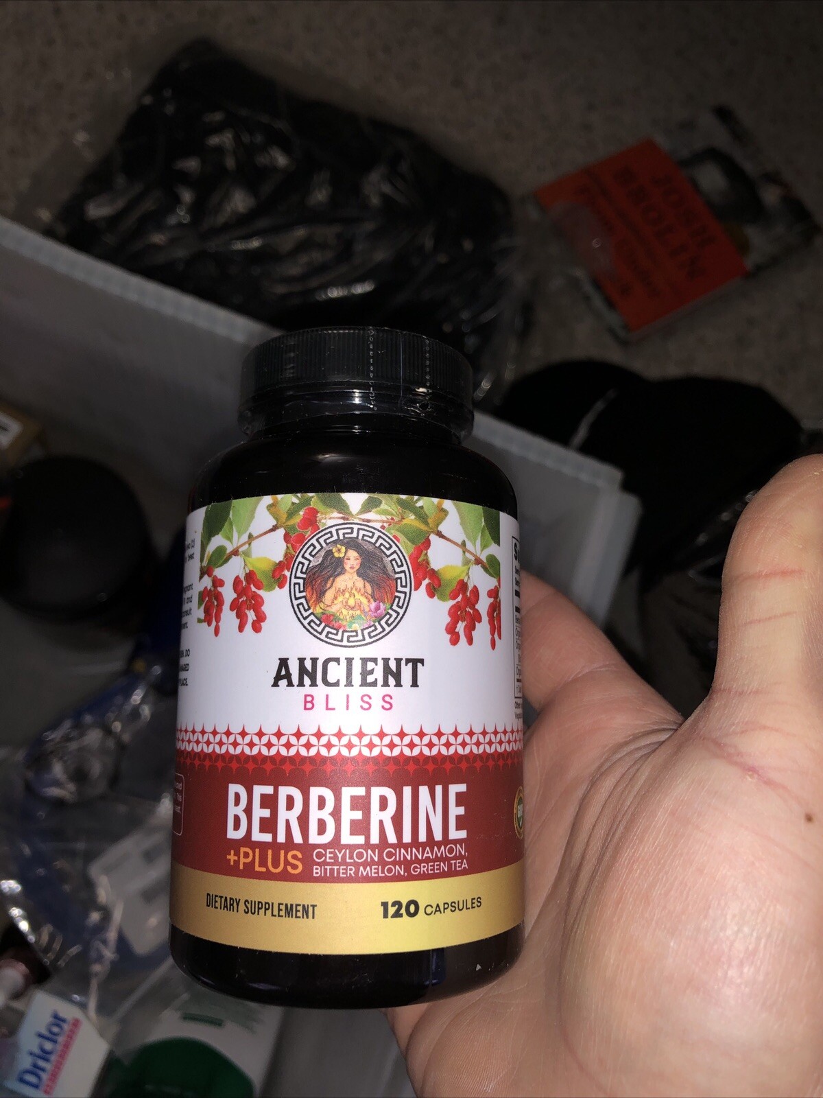 Immune System Supplement Ancient Bliss Berberine HCL 1200mg Ceylon Cinnamon
