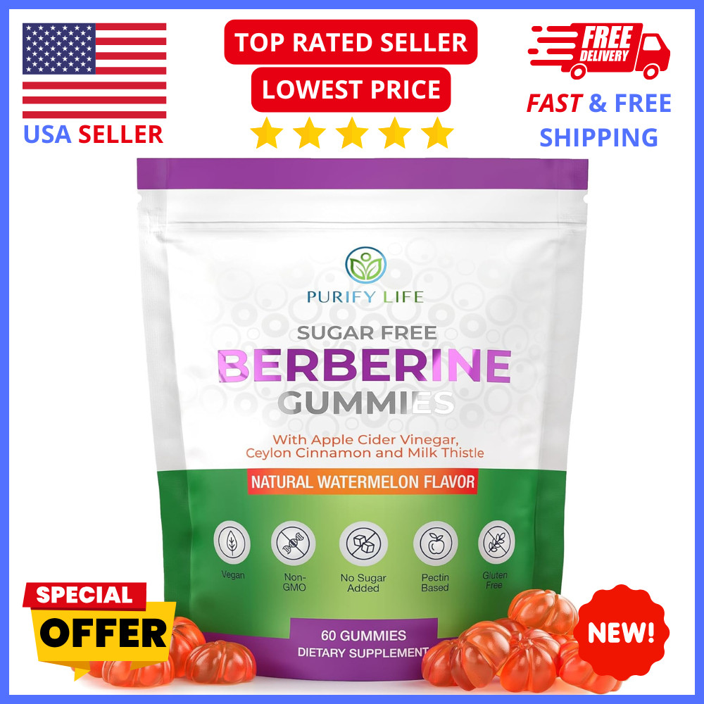 Keto Berberine Gummies No Sugar w/ Ceylon Cinnamon Milk Thistle Metabolic Health