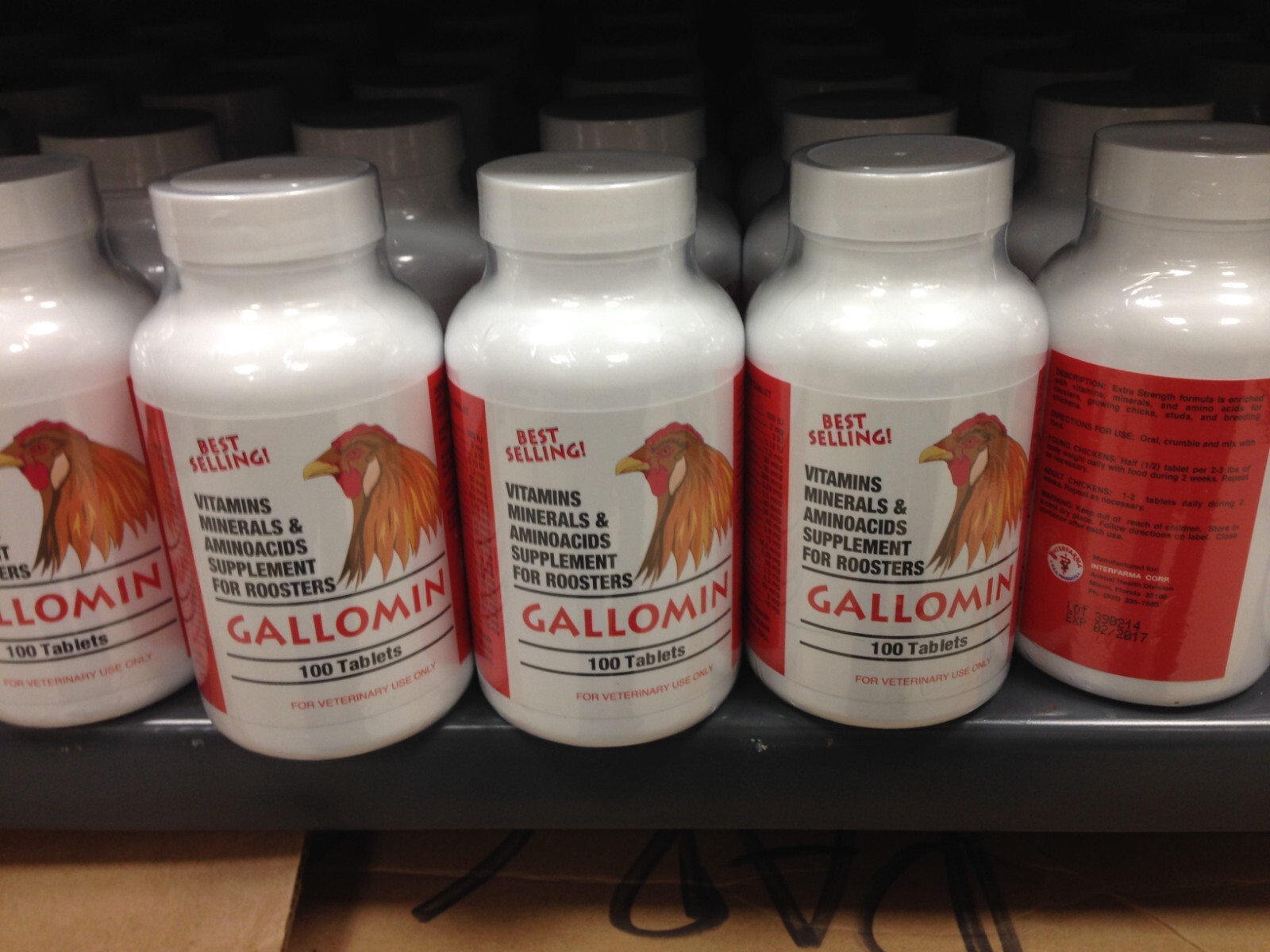 🔥 GALLOMIN 100 TAB GALLOS -Bundle of 6🔥