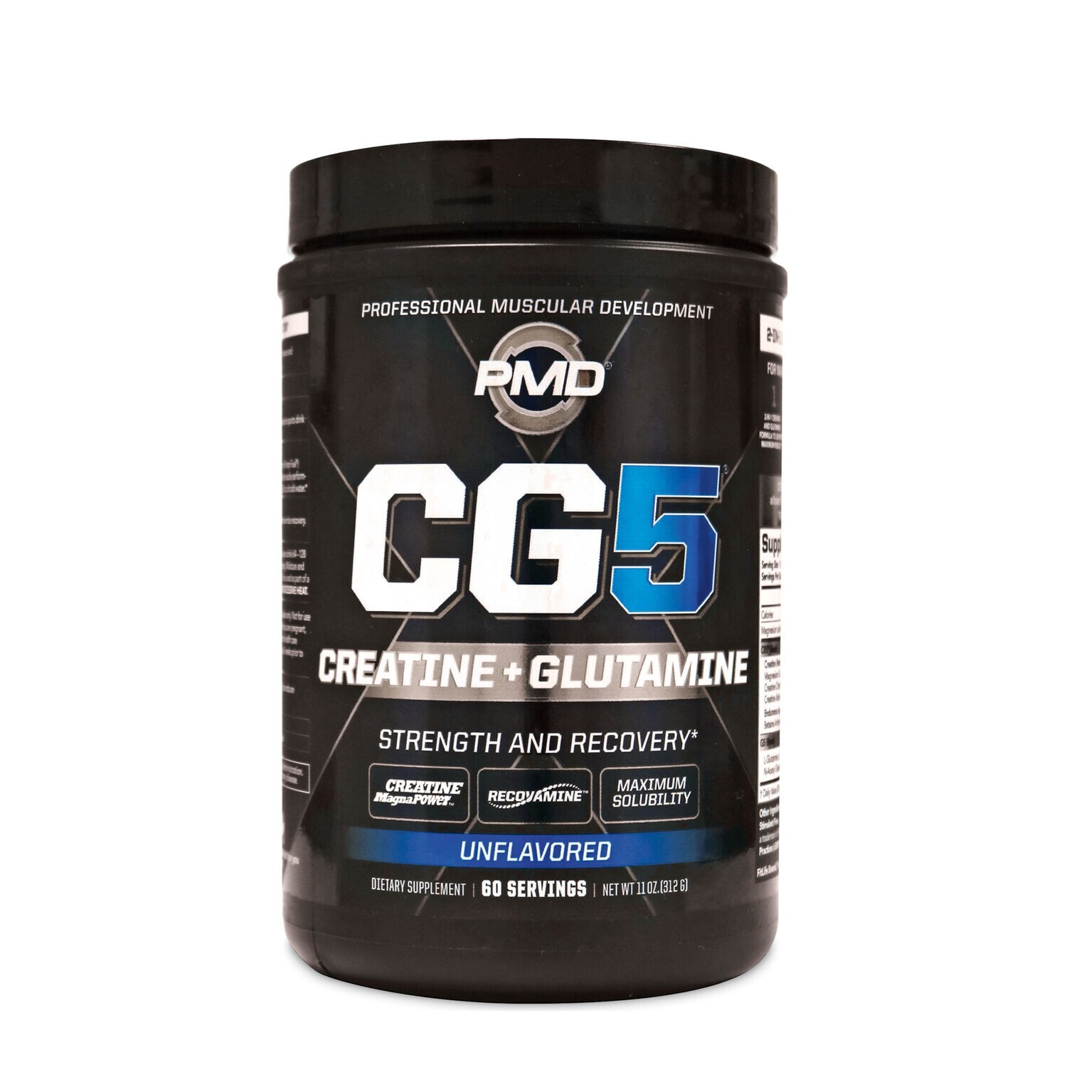 PMD CG5 Creatine + Glutamine – Strength &recovery Unflavored – 60 Servings