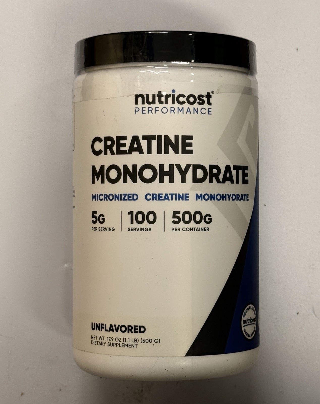 Nutricost Creatine Monohydrate 500g 5g/serv Unflavored | EXP 07/2028