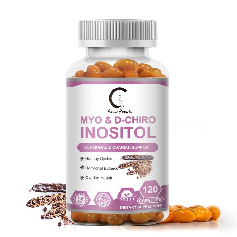 Myo-Inositol & D-Chiro Inositol Supplement Hormonal Balance Support 120 Capsules