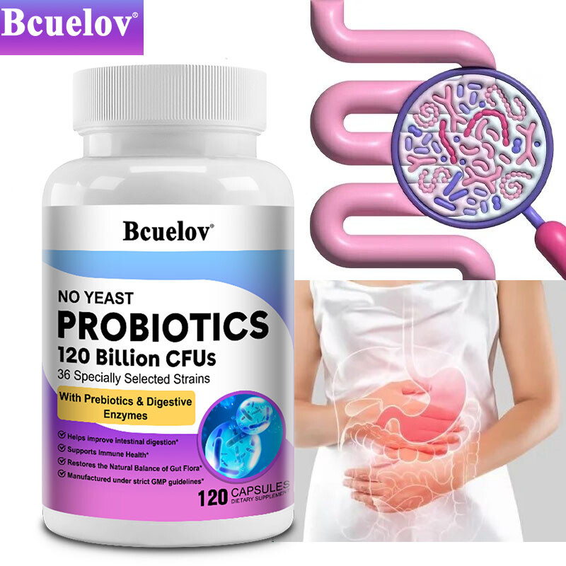 120 Billion Probiotics For Conducive Digestive Tract Brain Health 120 Capsule US