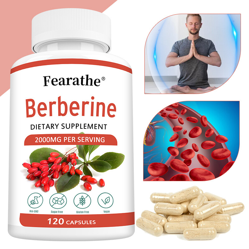 Berberine SUPPLEMENT 2000MG PER SERVING CAPSUELS SUPPORTSBLOOD SUGAR HEALTH