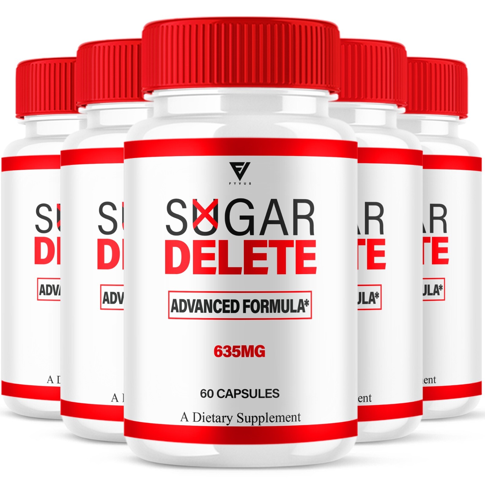 (5 Pack) Sugar Delete Glycogen Pills, SugarDelete Max Strength (300 Capsules)