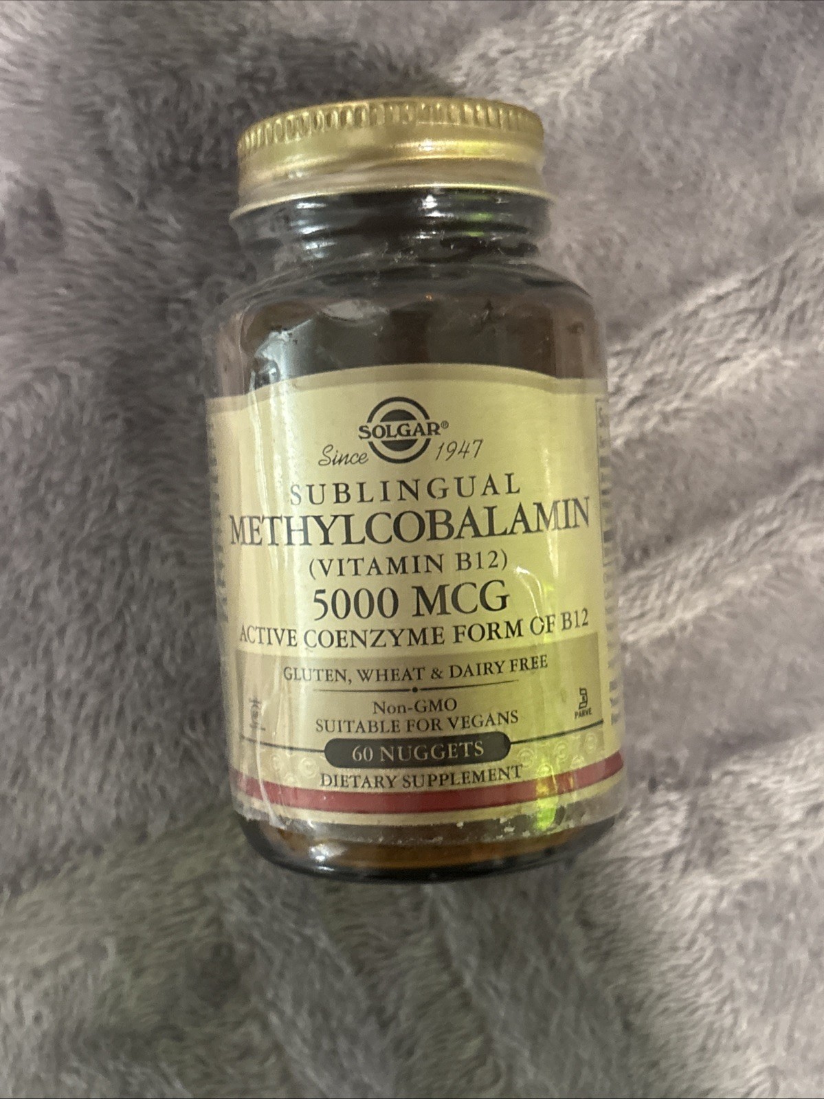 Solgar Sublingual Methylcobalamin (Vitamin B12) 5,000 mcg 60 Tabs