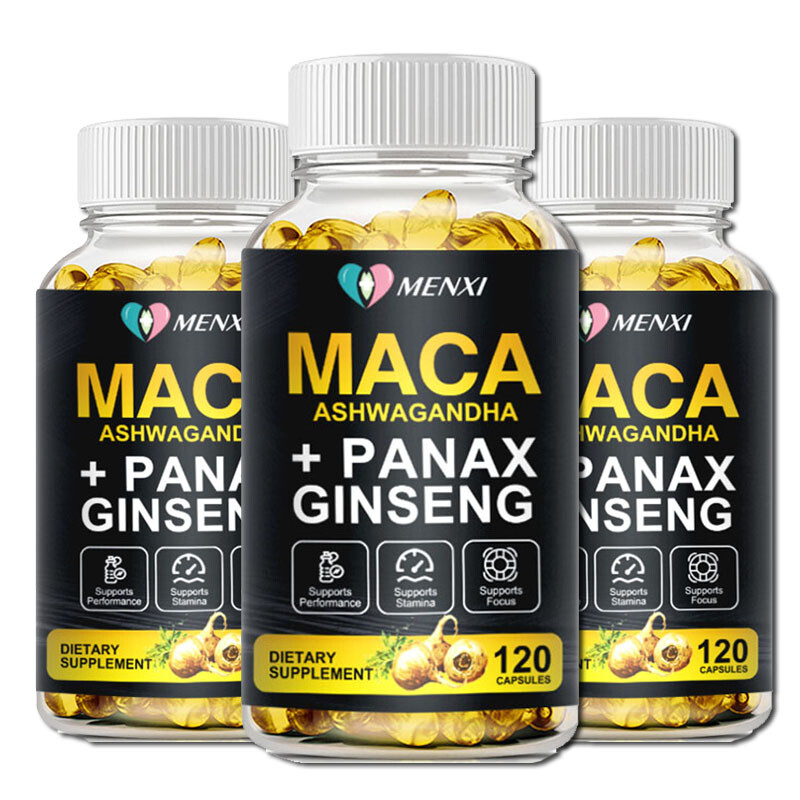Organic Maca Root | 120 Pills | Peruvian Maca Extract for Men & Women Pack of 3