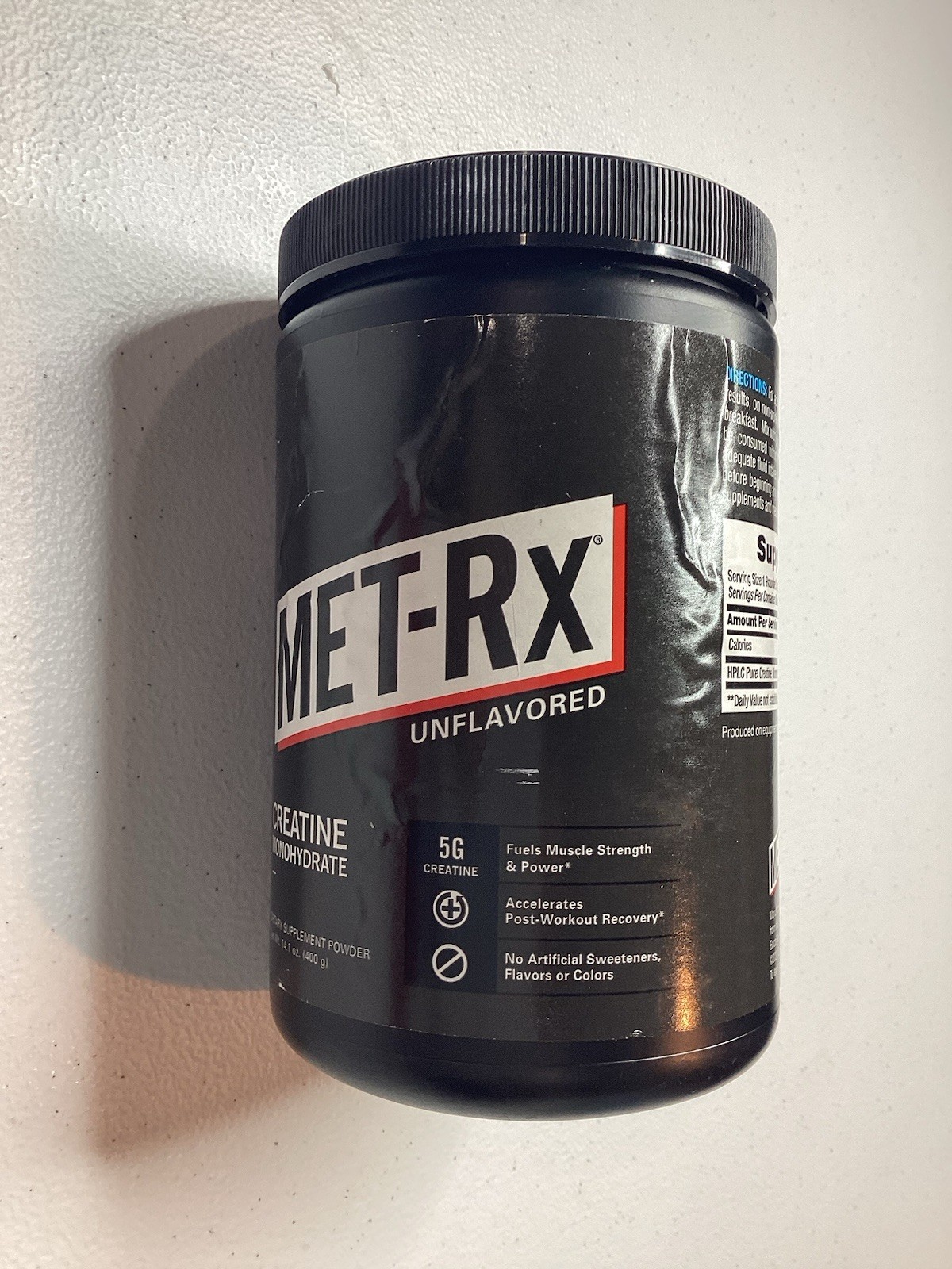 Met-Rx Creatine Monohydrate Powder, Unflavored – 400 Gram 14.1 Oz Exp 6-2025