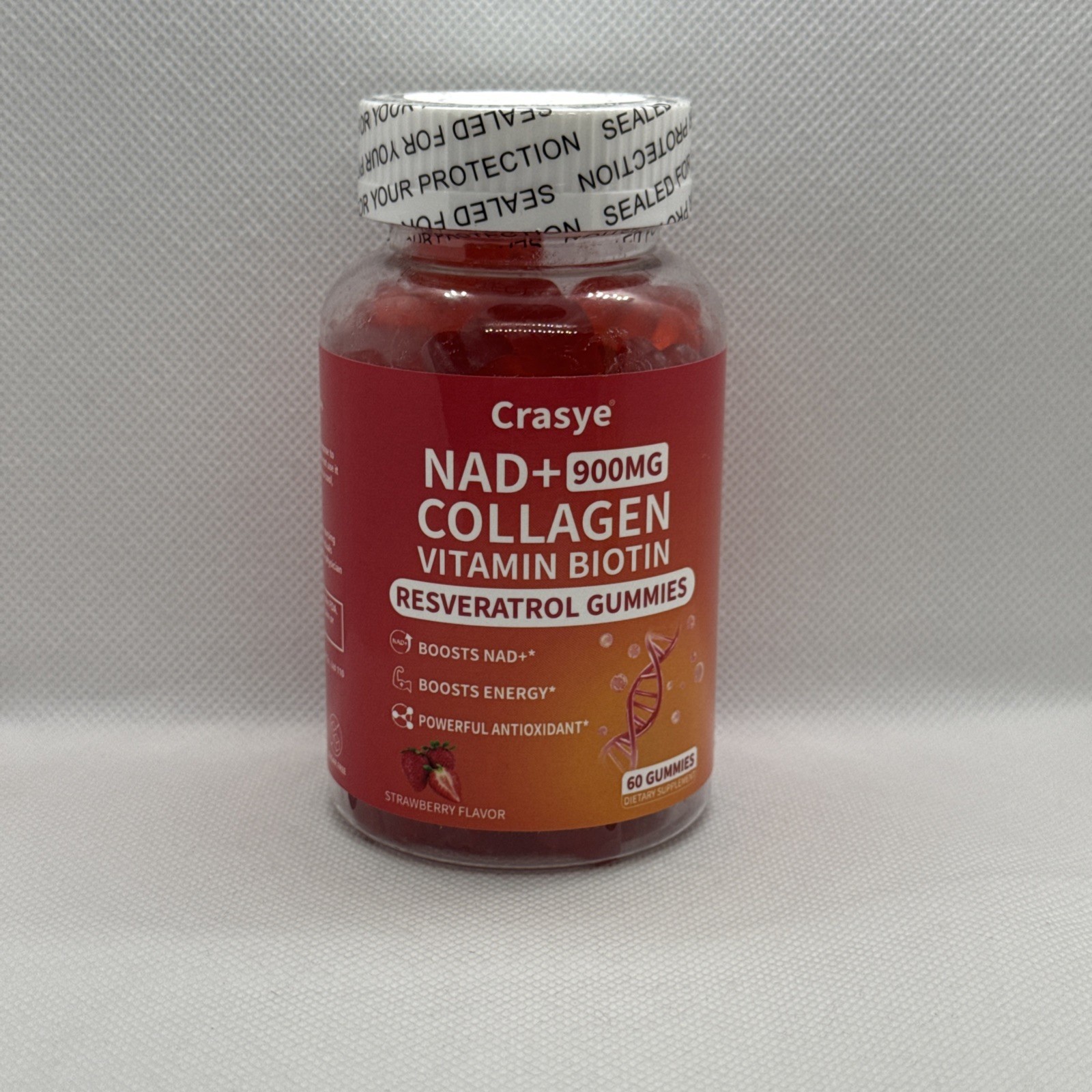 Crasye Collagen Strawberry Flavor 60 Gummies