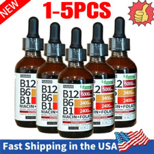 Vitamin B12 Liquid Drops-High Potency 5000mcg-Natural Energy &Metabolism Support