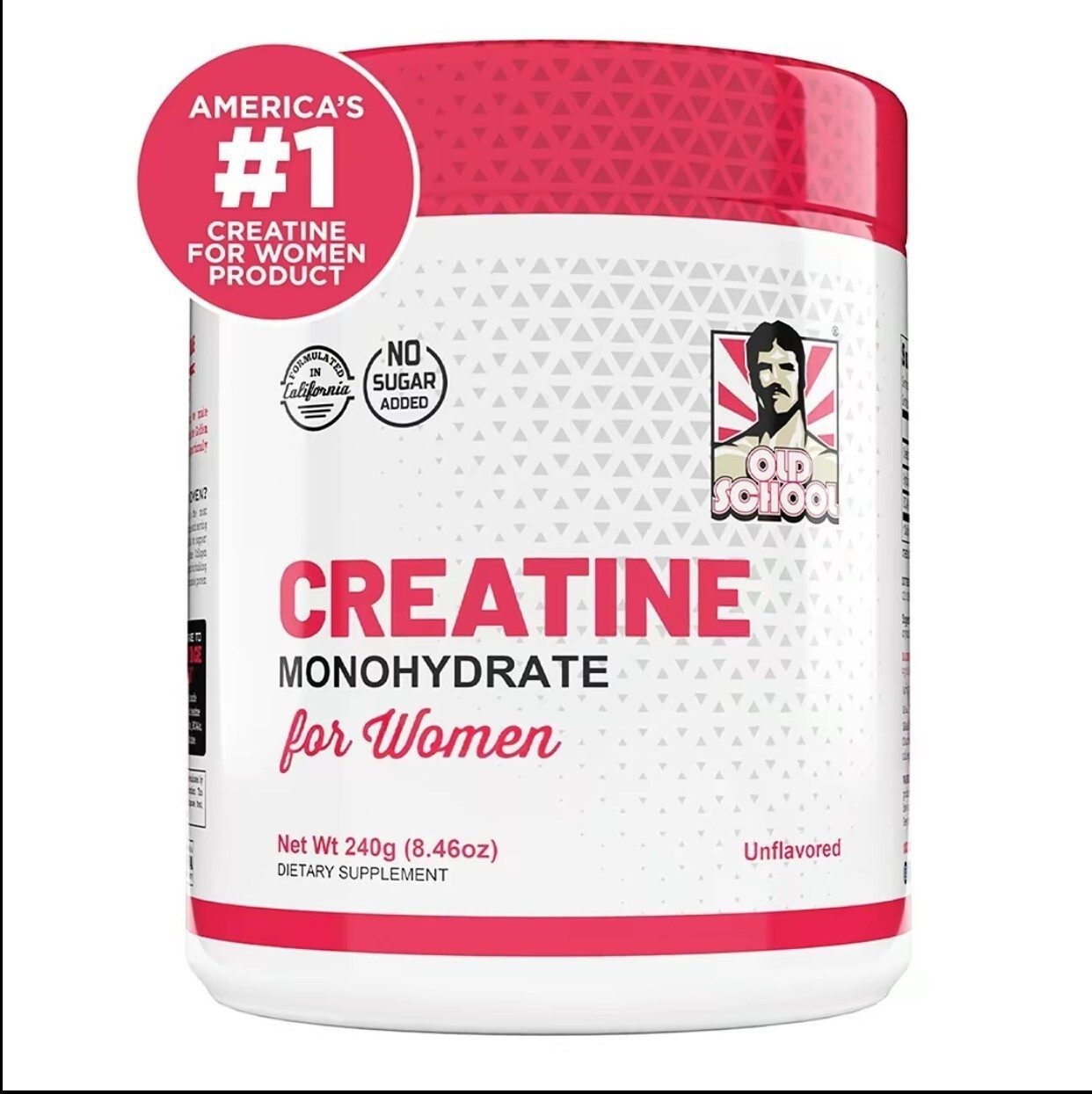 Old School Labs® Creatine Monohydrate for Women – 240g (30 Servings)