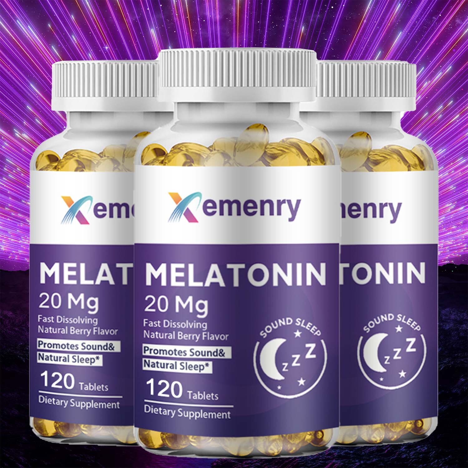 Melatonin 20mg Capsules – Help Sleep, Relieve Stress, Improve Sleep Quality