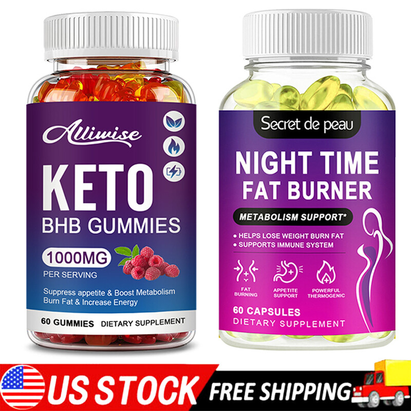 Keto Gummies Advanced Weight Loss Night Time Fat burner Appetite Suppressant