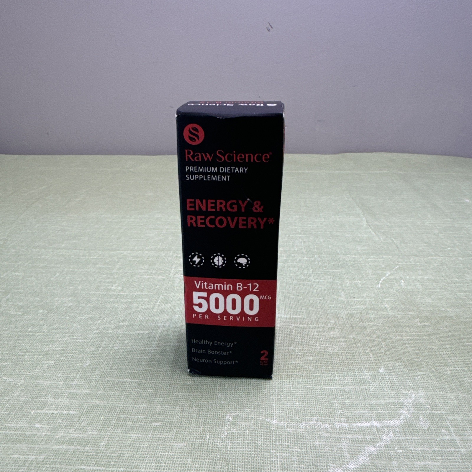 Raw Science Vitamin B12 Liquid Drops 5000mcg Sublingual Best By 10/26