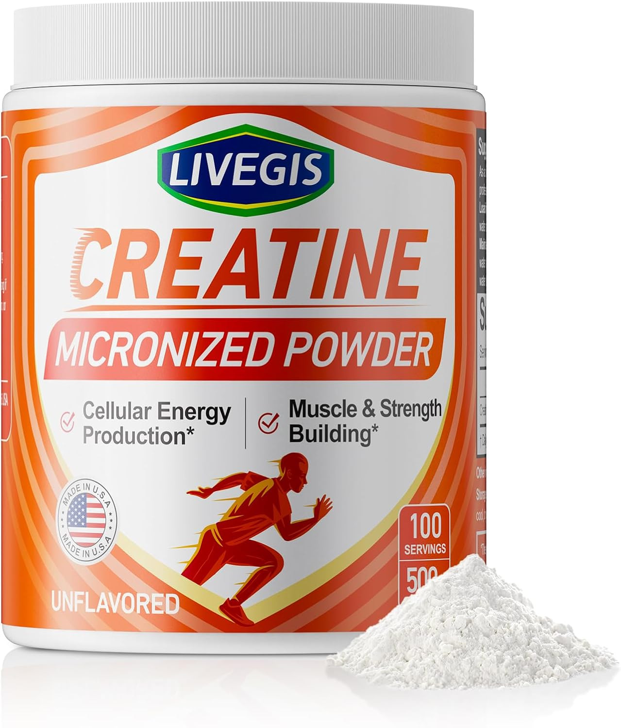 Creatine Monohydrate Keto Friendly, Unflavored – Support Muscles, Cell EXP 2027