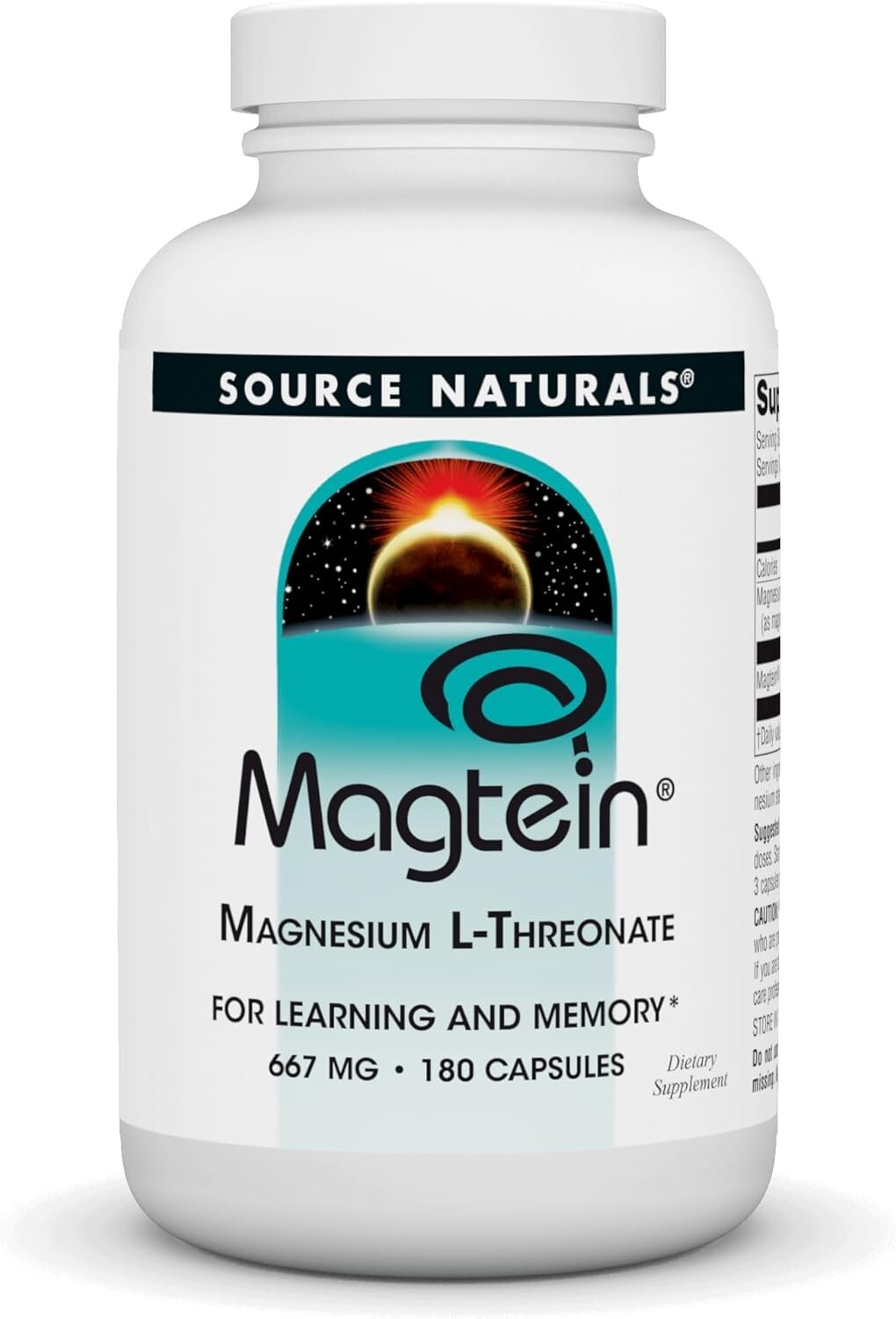 Source Naturals Magtein Magnesium L-threonate 667 mg 180 Capsules