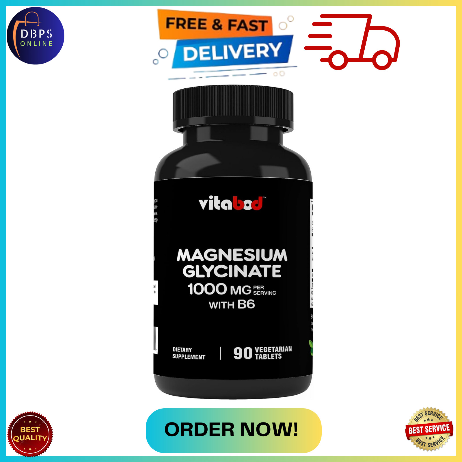 Glicinato De Magnesio De Maxima Potencia 1000 Mg 90Tablets