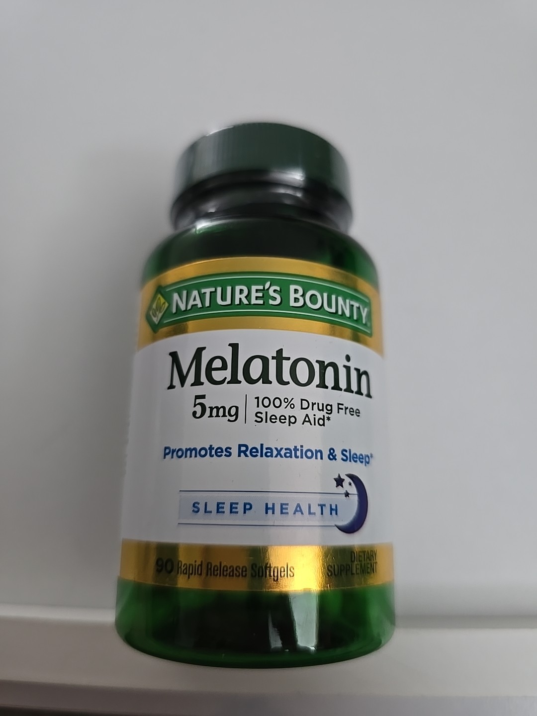 Nature’s Bounty Melatonin 5mg Rapid Release Softgels Expired 10/2024