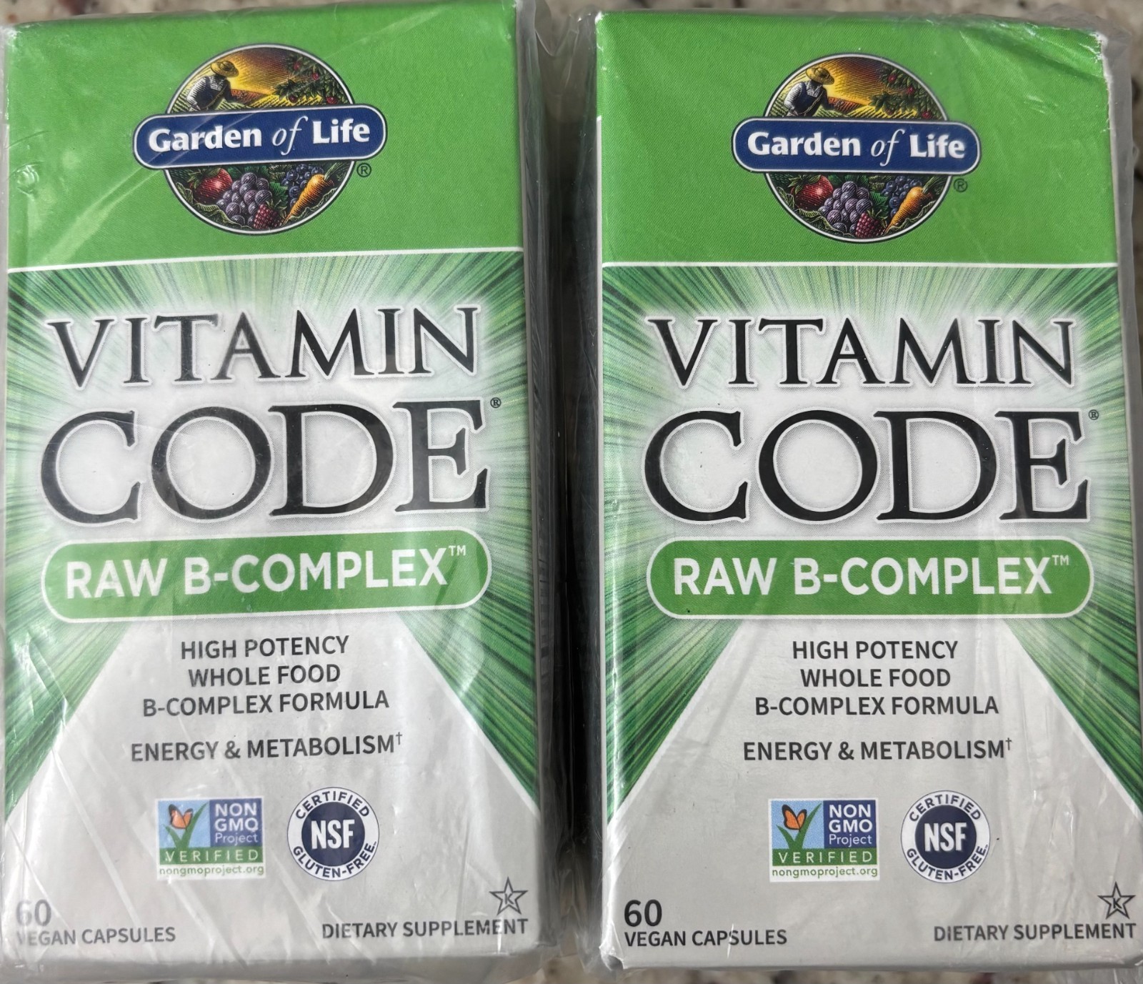 Vitamin Code Raw B-Complex 2 Pack of 60 Count