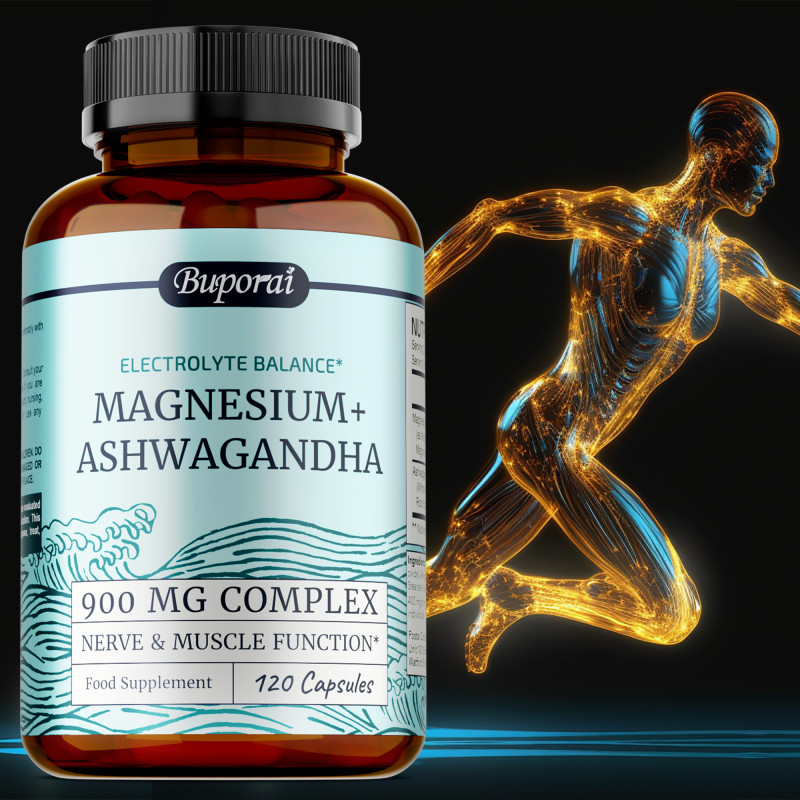 Magnesium + Ashwagandha – Muscle Health, Relieve Muscle Pain, and Improve Sleep