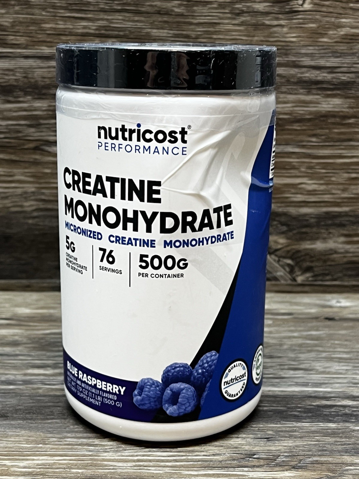 Creatine Monohydrate Powder (Blue Raspberry), 500 Grams (1.1 LBS) – Exp 1/2028
