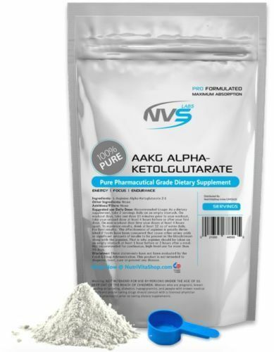 NVS 100% AAKG Powder L-Arginine Alpha-Ketoglutarate Pharmaceutical NONGMO USA