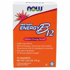 Instant Energy B-12 2,000 Mcg 75 Packets By Now Foods