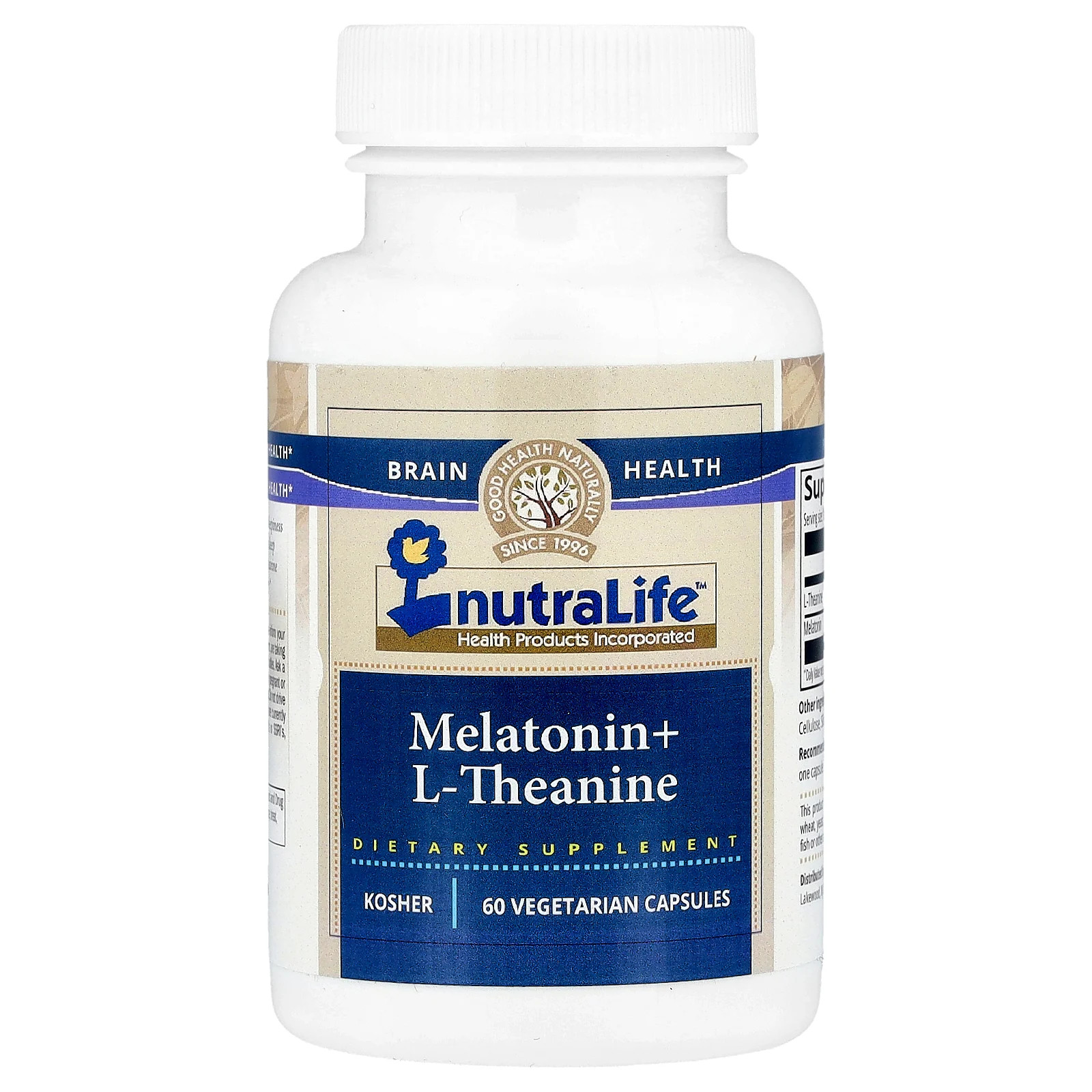 Melatonin + L-Theanine, 60 Vegetarian Capsules