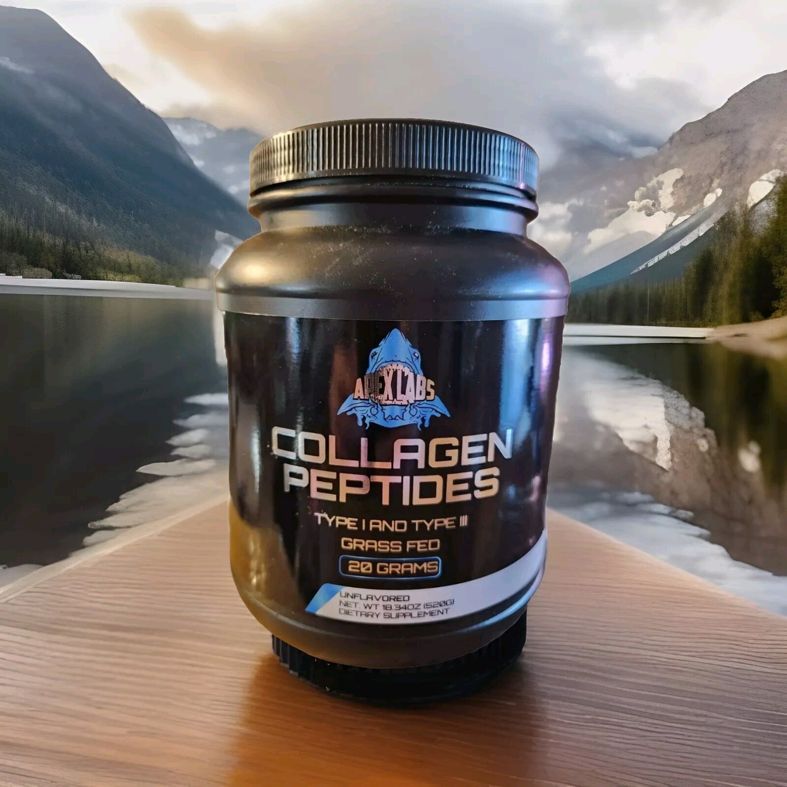 Apex Labs Collagen Peptides, Unflavored – 18oz Hydrolyzed 18 Grams Protein