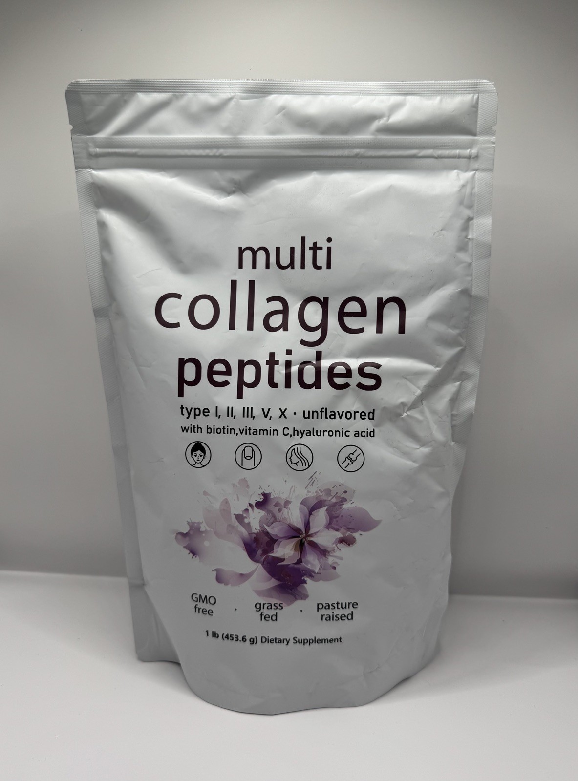 Multi Collagen Peptides Powder 1LB Hydrolyzed Protein Peptide Type 1,11, II,V,X
