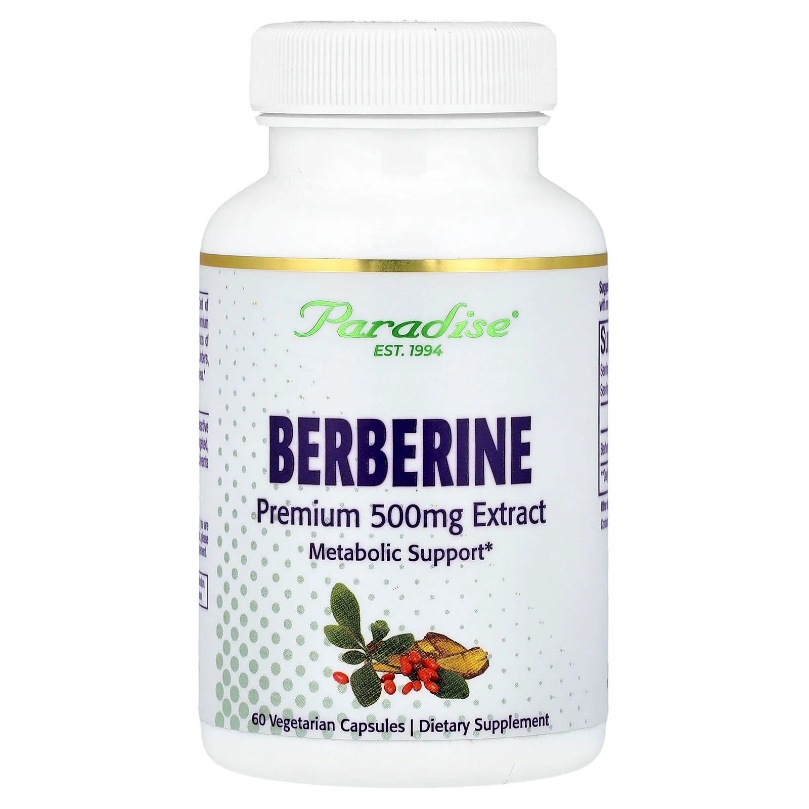 Berberine , 500 mg, 60 Vegetarian Capsules