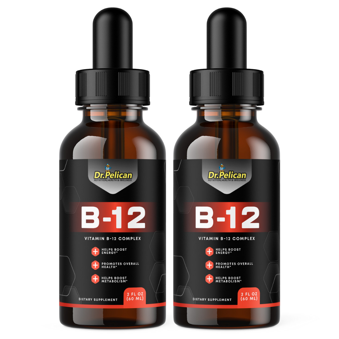 Vitamin B-12 Liquid Drops- Keto & Weight Support -2 Bottles-120ml (2fl oz)