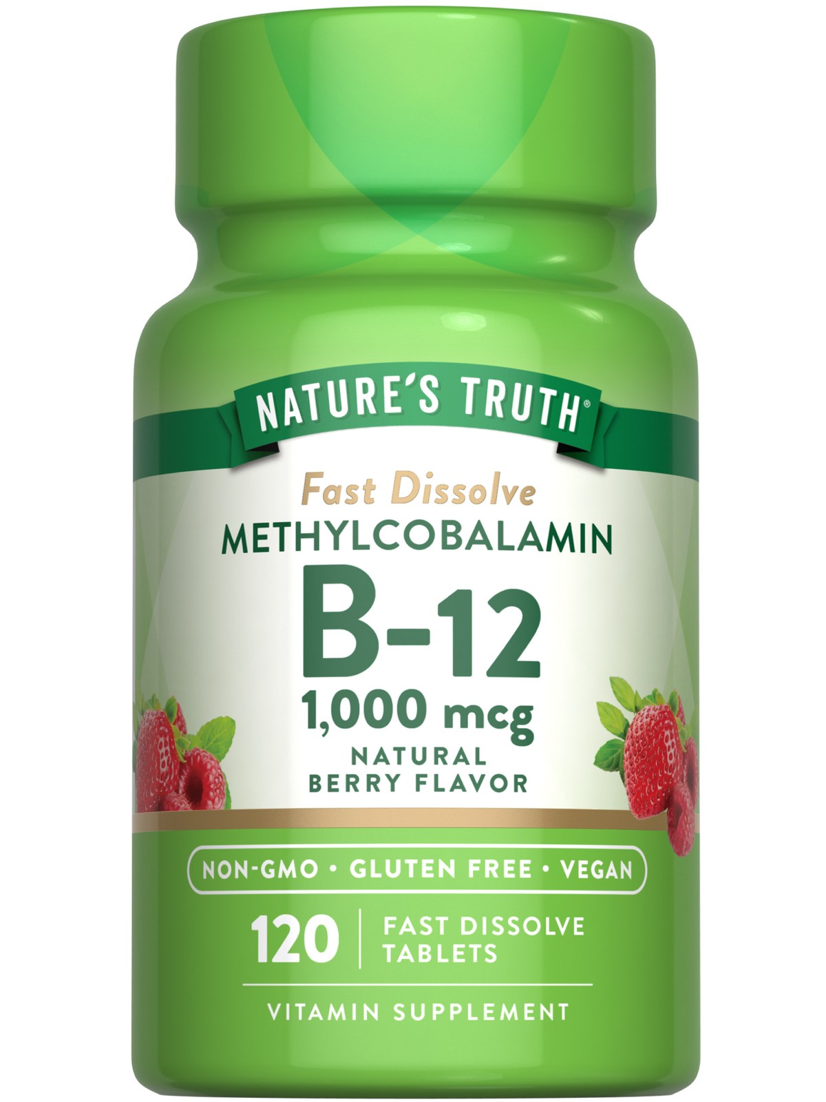 Vitamin B12 1000 mcg | 120 Vegetarian Tablets | Non-GMO | by Nature’s Truth