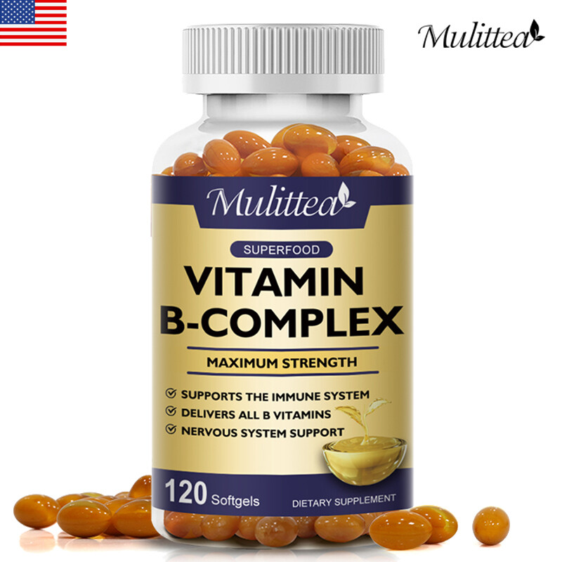 Vitamin B Complex Capsule(B12, B1, B2, B3) Immune Support Muscle Recovery